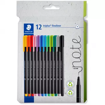 Finelineris Staedtler 334 C12 Superfine spalvų rinkinys 12 vnt.