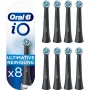 Pakeičiamieji dantų šepetėlių antgaliai Oral-B IOUR8BK 8 vnt., juodi
