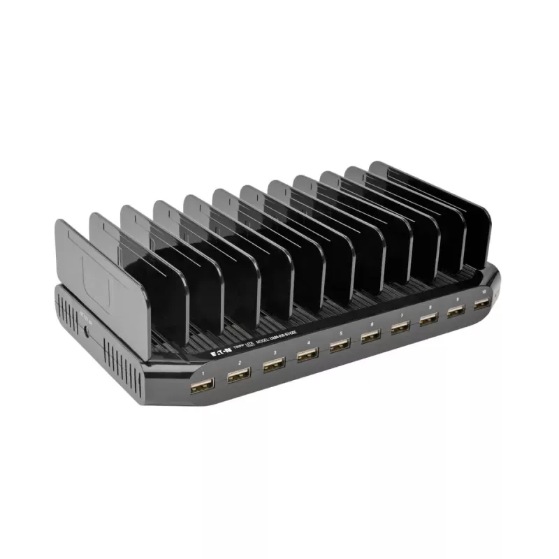 Tripp Lite U280-010-ST-CEE 10 prievadų USB įkrovimo stotelė, 96W, juoda