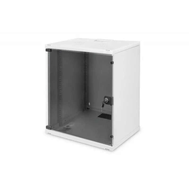 DIGITUS Compact Series DN-19 12-U-S-1 - Sieninis tinklo spintas - šviesiai pilkas, RAL 7035 - 12U - 48,3 cm (19 inch) (DN-19 12-U-S-1)