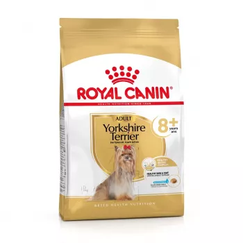 Sausas šunų maistas Royal Canin Yorkshire Terrier 8+ 3 kg – paukštiena, vyresniems Jorkšyro terjeras, baltymai 29%, riebalai 18%