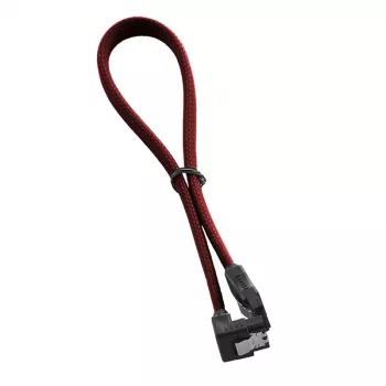 ModMesh Right Angle SATA 3 laidas 30 cm – kraujo raudonumo – skaitmeninių duomenų kabelis (CM-CAB-RSAT-N30KBR-R)