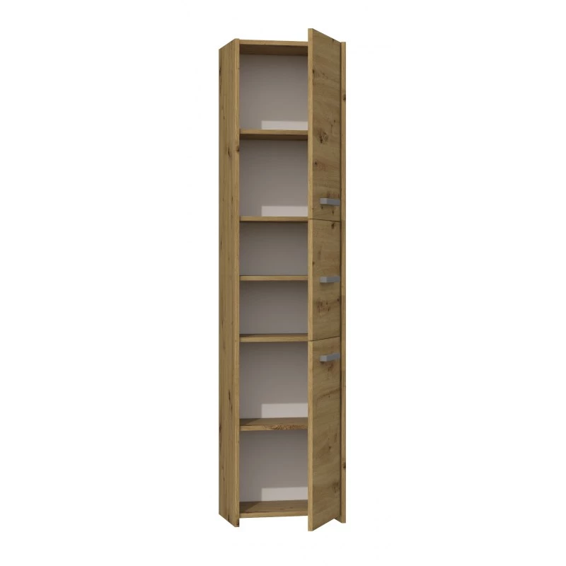 Topeshop S43 ARTISAN vonios spintelė su lentynomis Ąžuolas