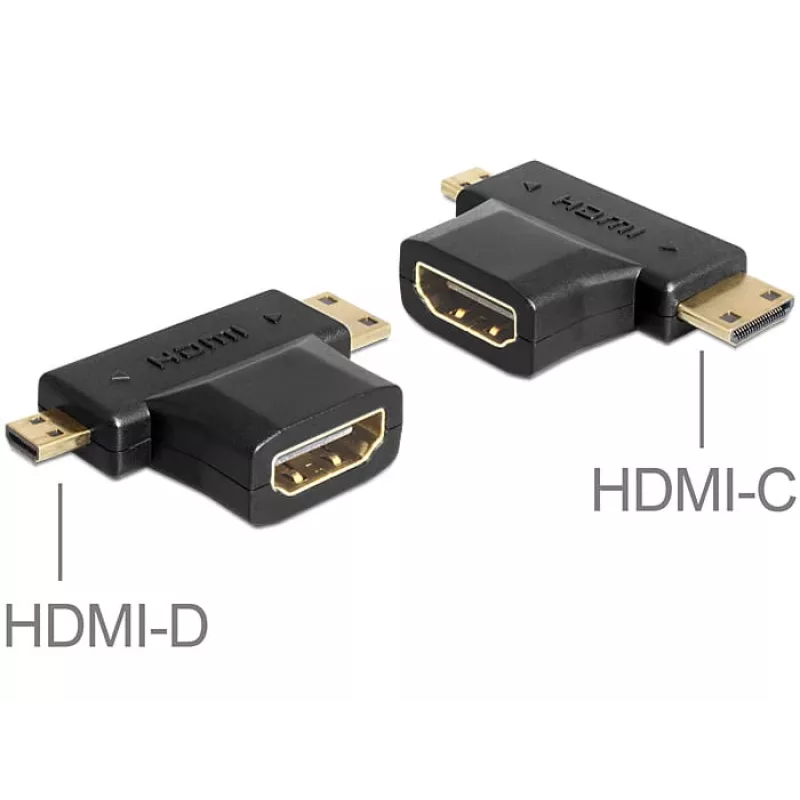 Adapteris HDMI-C / HDMI-D į HDMI-A DeLOCK 65446