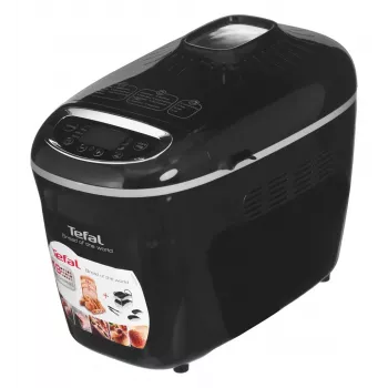 Kepimo mašina Tefal PF611838 – 1600 W, 1,5 kg talpa, 19 programų, jutiklinis valdymas, juoda