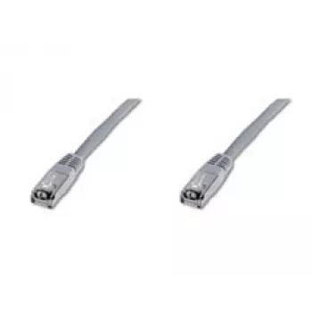 Tinklo kabelis Digitus CAT 5e SF/UTP Patch Cord RJ-45 Cat5e 10m Pilkas