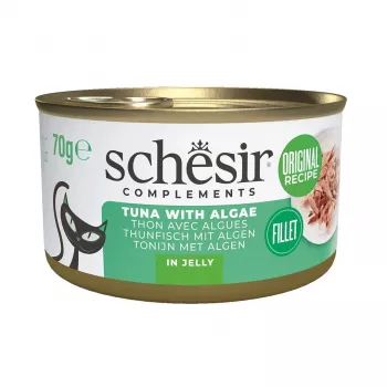 SCHESIR Complements Tunas su dumbliais drebučiuose - šlapias ėdalas katėms - 70g