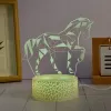 Manta SNL116RGB LED RGB 3D dekoratyvinė lempa su arkliais