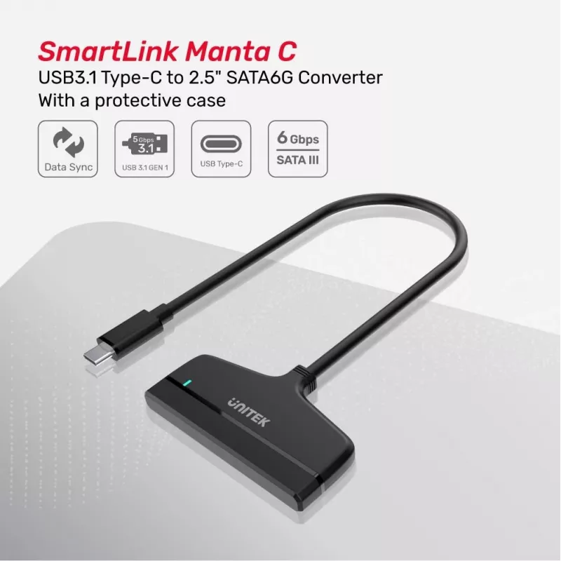 UNITEK Y-1096A USB Type-C Juoda – nešiojamojo kompiuterio dokas