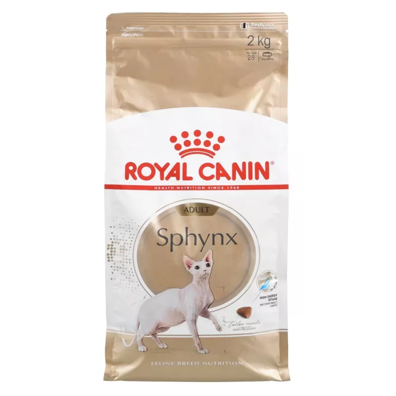 Sausas kačių ėdalas Royal Canin Sphynx Adult 2 kg – kiaulienos skonis