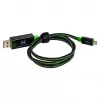 USB kabelis RealPower A / Micro-USB B 0,75 m