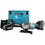 Makita GA013GM201 - Kampinis šlifuoklis - Belaidis - 125 mm - 2 akumuliatoriai, įkroviklis - 40 V (GA013GM201)