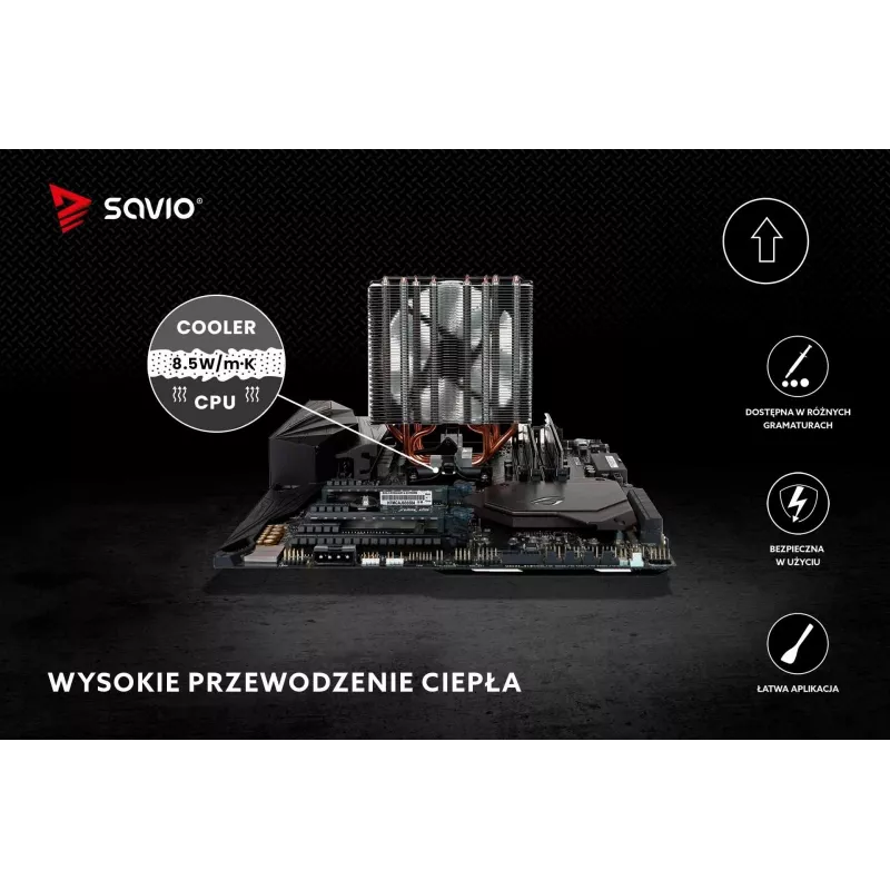 Terminis tepalas SAVIO TG-02 8,5 W/mK 2 g