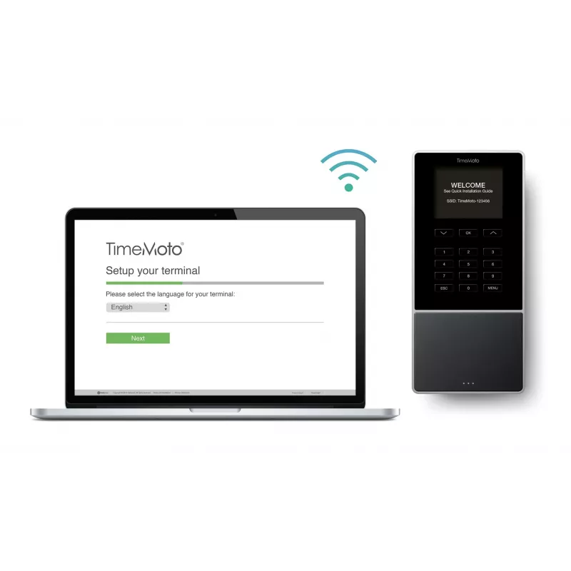 Laiko apskaitos terminalas Safescan TM-616 Juodas – 2,8 colio TFT, Dviejų branduolių 1 GHz, Proximity kortelė, Ethernet LAN, montavimas ant sienos