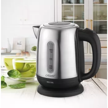 Elektrinis virdulys Maestro MR-027 1,2 L 1630 W nerūdijantis plienas, nuosėdų filtras, vandens lygio indikatorius