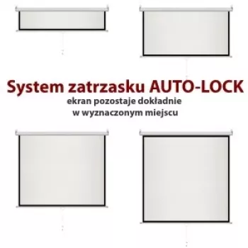 Rankinis pusiau automatinis ekranas 4:3 120 colių 244x183 cm MS-120 4:3