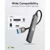 Goobay USB Hub 74456 4 prievadų USB-A 5000 Mbit/s šviesiai pilkas