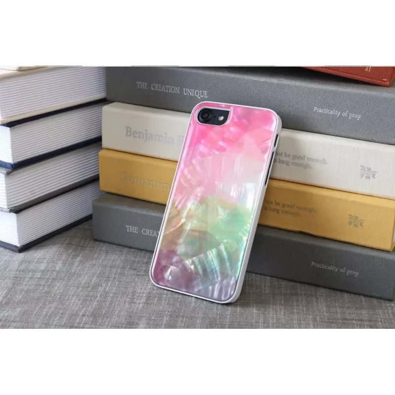 iKins apsauginis dėklas Apple iPhone 8/7 – gėlių raštas, baltas