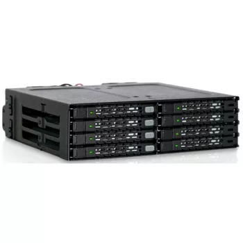 ICY DOCK ToughArmor MB998IP-B - 8 vietų 2,5 colio SAS/SATA SSD ir HDD (7 mm) pagrindinė plokštė modulis