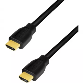 LogiLink CH0100 Premium High Speed HDMI laidas su Ethernet, HDMI 2.0 A tipo kištukas į kištuką, 4K 60 Hz, 18 Gbit/s, 1 m, juodos spalvos