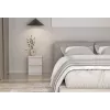Naktinis staliukas MALWA M2 KASZMIR – 2 stalčiai, medžio drožlių plokštė, kašmyro spalva, 300×300×400 mm