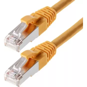 Tinklo kabelis Helos CAT6 S/FTP (PIMF) 0,25 m geltonas
