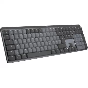 Logitech MX Mechanical Wireless belaidė apšviesta klaviatūra – GRAPHITE (DE) – CLICKY