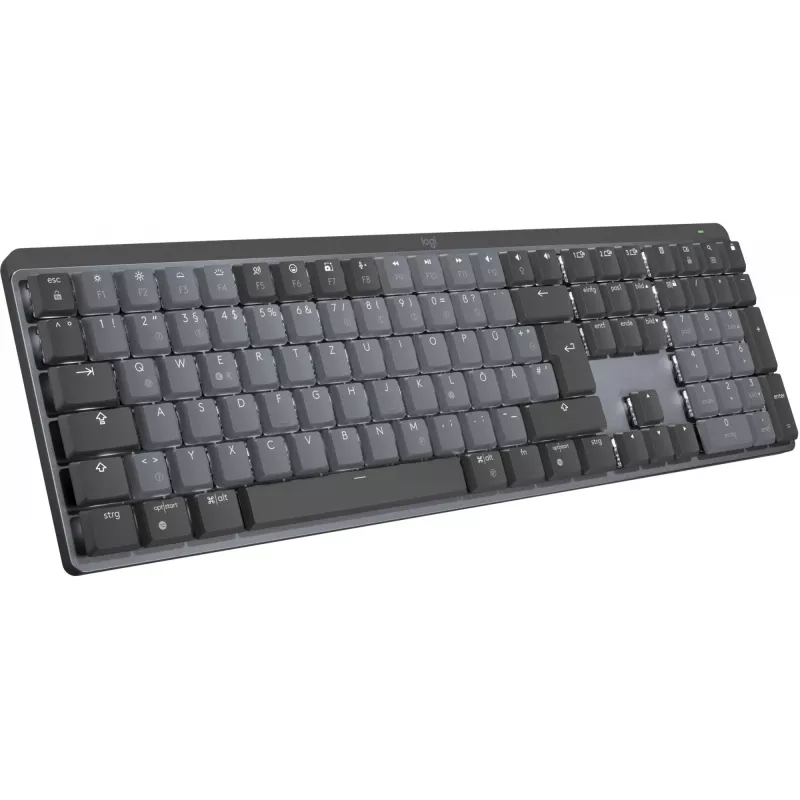Logitech MX Mechanical Wireless belaidė apšviesta klaviatūra – GRAPHITE (DE) – CLICKY