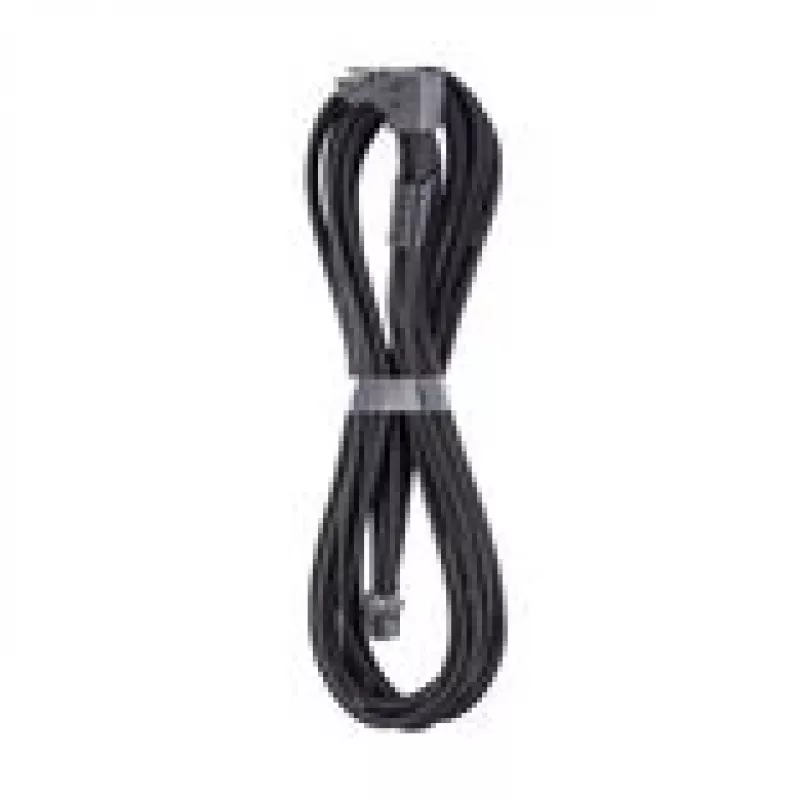 CableMod C-Series Pro ModMesh 12V-2x6 kabelis su 90° jungtimi, skirtas Corsair Type 5 RMx Shift maitinimo šaltiniams - anglies spalvos, 65 cm