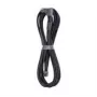 CableMod C-Series Pro ModMesh 12V-2x6 kabelis su 90° jungtimi, skirtas Corsair Type 5 RMx Shift maitinimo šaltiniams - anglies spalvos, 65 cm