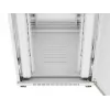 Ant grindų statomas 19 colių 27U tinklo spintos stovas 800x1000 pilkas perforuotomis durelėmis su LCD ekranu LANBERG (plokščia pakuotė)