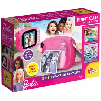 Barbie Print Cam – momentinė kamera su spausdinimu