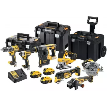 Belaidžių elektrinių įrankių rinkinys DeWalt DCK755P3T – 14 dalių komplektas su ličio jonų akumuliatoriais