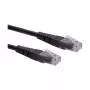 ROLINE Patch Cable Cat.6 Class E UTP juodas 0,3m