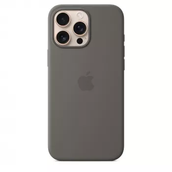 Silicininis dėklas su MagSafe, skirtas iPhone 16 Pro Max – akmens pilka