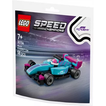 LEGO Speed Champions 30734 F1 ACADEMY Mini Automobilis, Konstrukcinis Žaislas Maišelyje