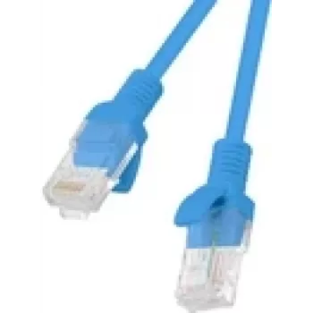 Tinklo kabelis Lanberg PCU6-10CC-0050-B RJ-45 Cat6 0,5 m Mėlynas