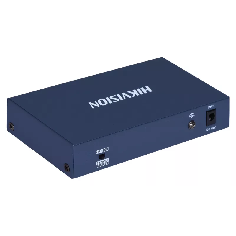Hikvision DS-3E0106HP-E nevaldomas Fast Ethernet (10/100) PoE jungiklis, mėlynas