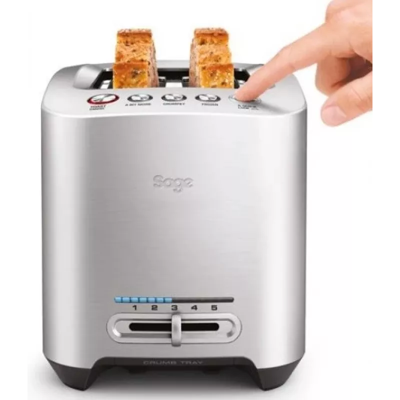 Sage the Smart Toast 5 sidabrinis 2 griežinėlių skrudintuvas