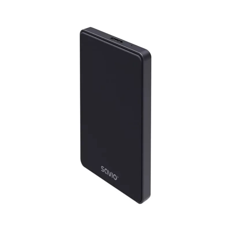 Išorinis HDD/SSD dėklas SAVIO AK-65 Juodas 2,5 colio SATA USB 3.0 5 Gbit/s Micro-USB