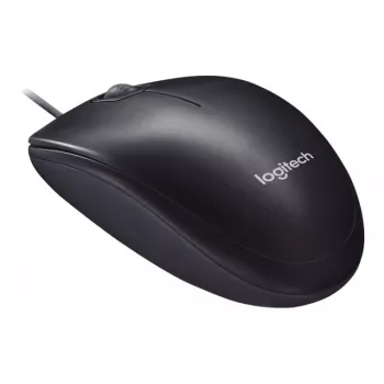 Logitech M90 laidinė optinė biuro pelė – 1000 DPI, ambidekstrinė, USB-A, juoda