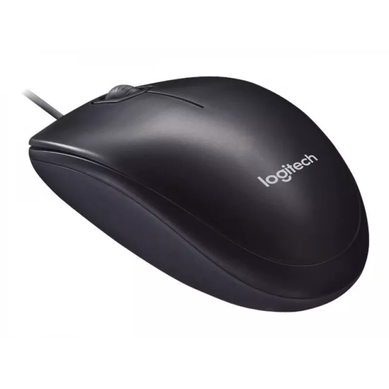 Logitech M90 laidinė optinė biuro pelė – 1000 DPI, ambidekstrinė, USB-A, juoda