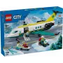 LEGO City Gelbėjimo lėktuvas 60465 – mažas gelbėjimo orlaivio statybos rinkinys, 403 detalės, 4 minifigūrėlės, nuo 6 metų