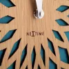 NeXtime klok 3149tq Sun Large sieninis laikrodis, Ø50 cm, turkio spalvos