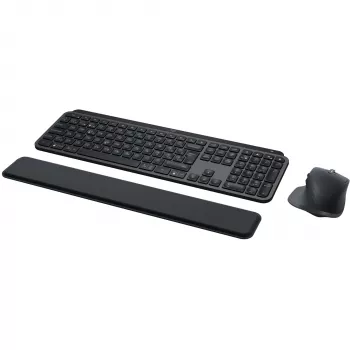 Logitech MX Keys S Combo klaviatūra su pele, belaidė RF + Bluetooth, QWERTZ Šveicariškas išdėstymas, grafito spalva
