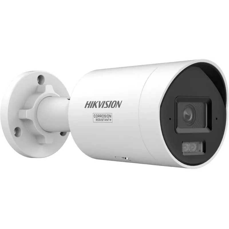 IP kulkos formos kamera Hikvision Pro Series ColorVu 8 MP Smart Hybrid Light Fixed Mini, 1/1.8 colio CMOS, 108,8°×56,4°, sieninis laikiklis, juoda