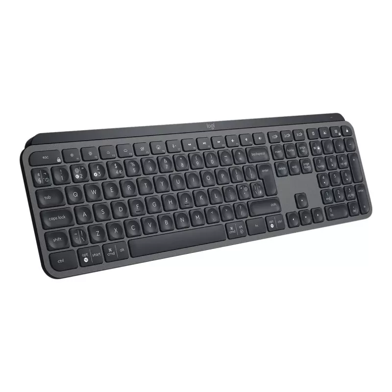 Logitech MX Keys for Business – belaidė klaviatūra su apšvietimu, Bluetooth / 2,4 GHz, QWERTY GB, grafito spalva (920-010250)