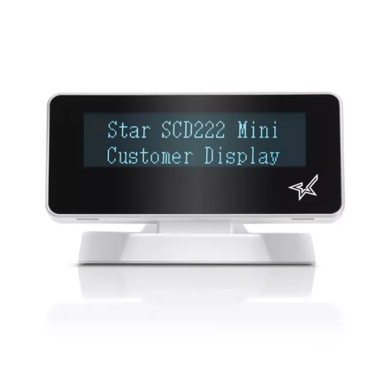 Kliento ekranas Star Micronics SCD222U 20 simbolių USB 2.0 Baltas