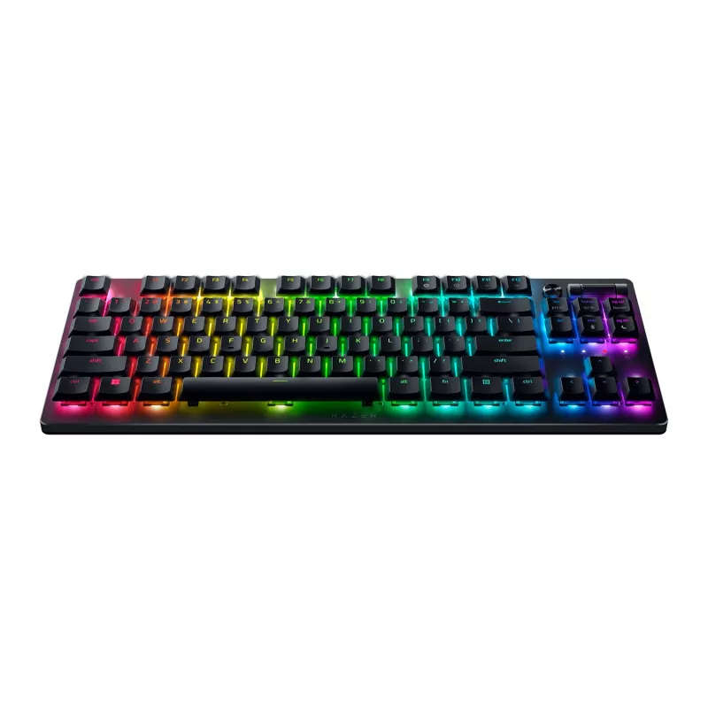 Razer DeathStalker V2 Pro Tenkeyless klaviatūra, žaidimų, USB / Bluetooth, QWERTY, juoda