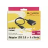 DeLOCK 62958 USB-A prie RS-232 adapteris, juodas